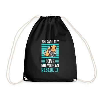 Vous ne pouvez pas acheter de l’amour mais vous pouvez le sauver - Sac de sport léger - noir - Devant