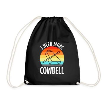 J’ai besoin de plus de Cowbell - Sac de sport léger - noir - Devant