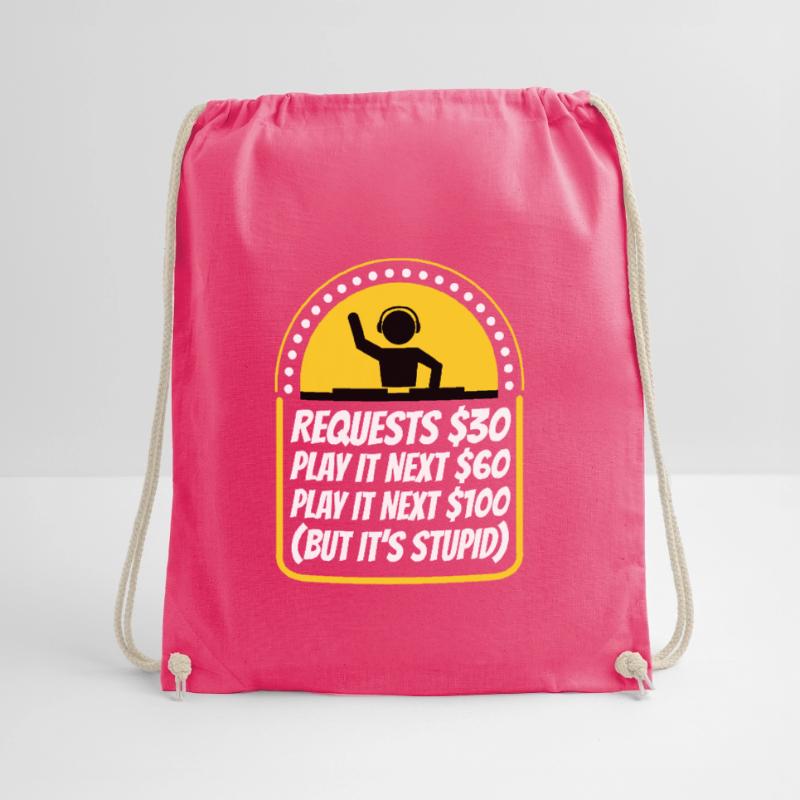 DJ Request Drawstring Bag