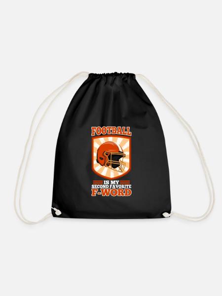 Football is my second favorite f word - Turnbeutel - Schwarz
