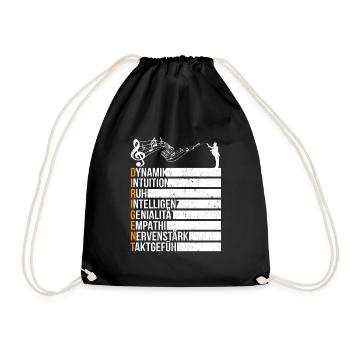 Choirmaster Orchestra Conductor Music Key Music - Drawstring Bag - black - Front