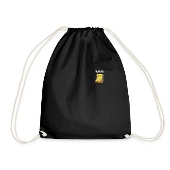 Moin Beach Chair Holiday Northern Lights Nordic Baltic Sea - Drawstring Bag - black - Front