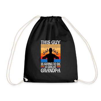 Ce gars va être un grand-père - Sac de sport léger - noir - Devant