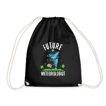 Future Meteorologist - Drawstring Bag - black - Front