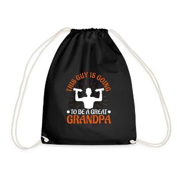 Ce gars va être un grand-père - Sac de sport léger - noir - Devant