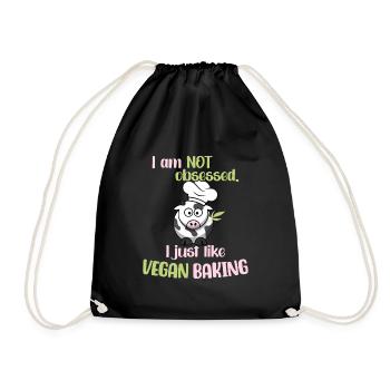 Je ne suis pas obsédé ! J’aime juste la pâtisserie végétalienne - Sac de sport léger - noir - Devant