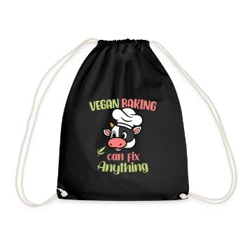 Vegan Baking can fix Anything - Turnbeutel - Schwarz - Vorne