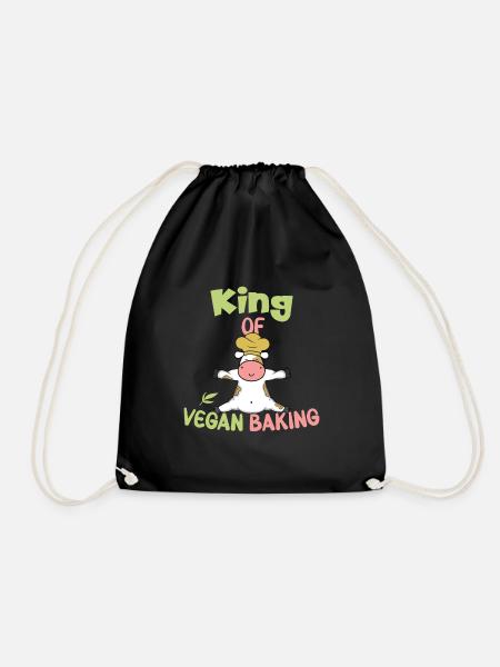 King of Vegan Baking - Turnbeutel - Schwarz
