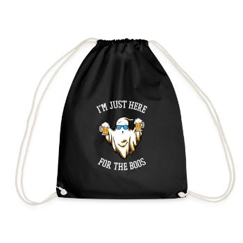 Halloween Costume Party Here For The Boos Spirit - Drawstring Bag - black - Front