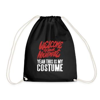 Welcome to youre Nightmare - Drawstring Bag - black - Front