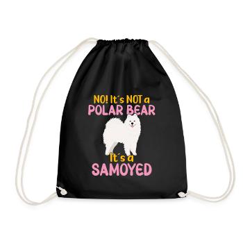 Loc Ce n’est pas un ours polaire - c’est un samoyède - Sac de sport léger - noir - Devant