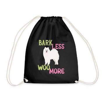 Bark less - Woo more - Sac de sport léger - noir - Devant