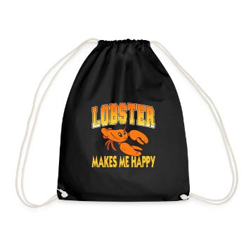 Le homard me rend heureux - Sac de sport léger - noir - Devant