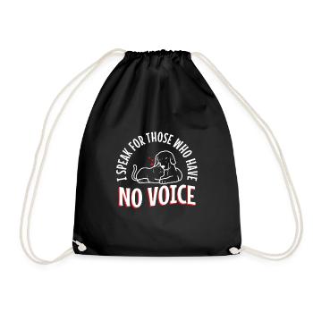 Je parle au nom de ceux qui n’ont pas de voix - Sac de sport léger - noir - Devant