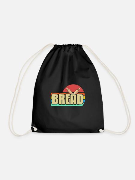 Brot backen - Bread - Turnbeutel - Schwarz