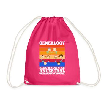 Ancestral obsession disorder - Drawstring Bag - fuchsia - Front