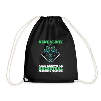 Ancestral obsession disorder - Drawstring Bag - black - Front
