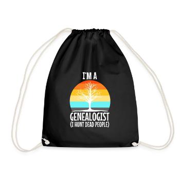 I hunt dead people - Drawstring Bag - black - Front