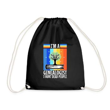 I hunt dead people - Drawstring Bag - black - Front