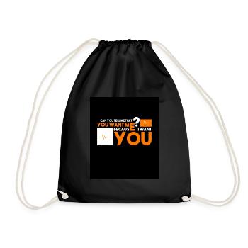 Je te veux, tu me veux aussi? - Sac de sport léger - noir - Devant