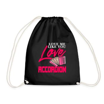 Aime-moi comme tu aimes l’accordéon - Sac de sport léger - noir - Devant
