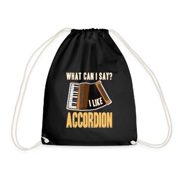 Que puis-je dire que j’aime l’accordéon - Sac de sport léger - noir - Devant