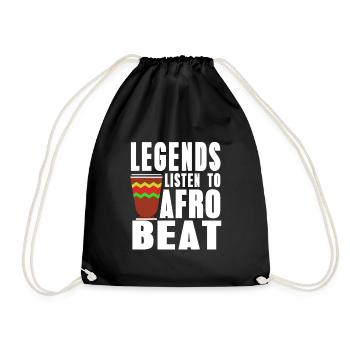 Les légendes écoutent l’afrobeat - Sac de sport léger - noir - Devant