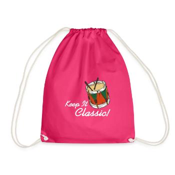 Afrobeat - Keep it classic - Drawstring Bag - fuchsia - Front
