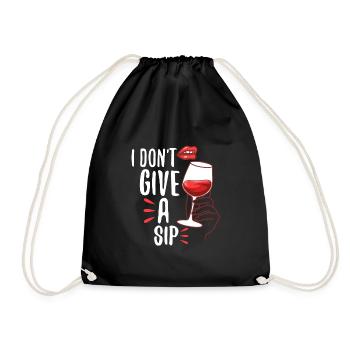 Je ne donne pas une gorgée - Sac de sport léger - noir - Devant