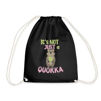 Ce n’est pas seulement un Quokka / Grinsendes Quokka - Sac de sport léger - noir - Devant