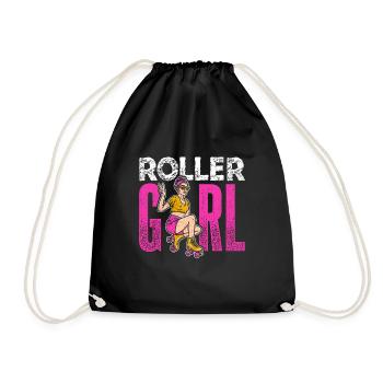 Rollschuhe Roller Girl Roller Skates Rollschuh Moi - Turnbeutel - Schwarz - Vorne