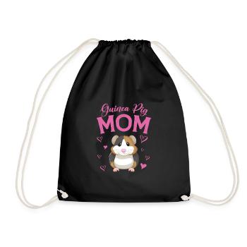 Cochon d’Inde Maman Drôle de cadeau Cochon d’Inde - Sac de sport léger - noir - Devant