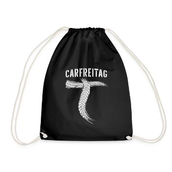 Carfreitag Autotuning Motorsport Schrauber - Turnbeutel - Schwarz - Vorne