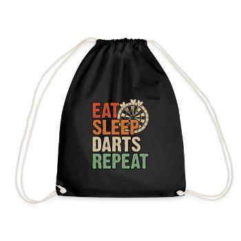 Manger des fléchettes de sommeil Répéter Dart Dire - Sac de sport léger - noir - Devant
