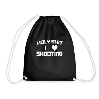 Holy Shit J’adore le tir - Sac de sport léger - noir - Devant