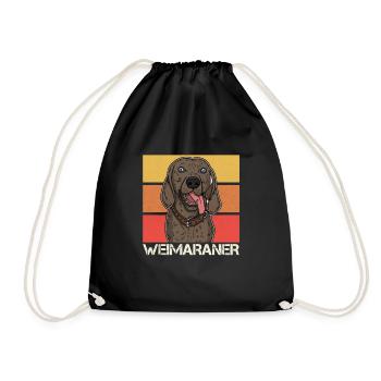 Weimaraner Hundebesitzer Hunde Welpe Züchter - Turnbeutel - Schwarz - Vorne