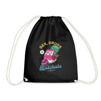 Japan Getränk Japanisch Milkshake Kawaii - Turnbeutel - Schwarz - Vorne