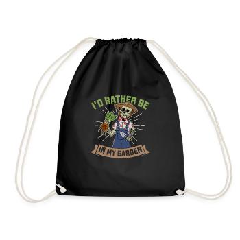 Jardinage Jardinier Squelette Spooky - Sac de sport léger - noir - Devant