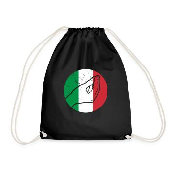 Italie Origine Couleurs nationales Italien - Sac de sport léger - noir - Devant