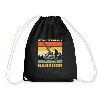 Musicien Basson Basson Instrument à vent Dicton - Sac de sport léger - noir - Devant