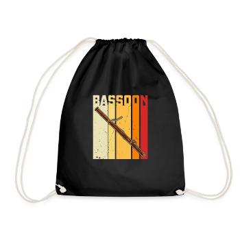 Musiker Musik Orchester Fagott Bassoon - Turnbeutel - Schwarz - Vorne