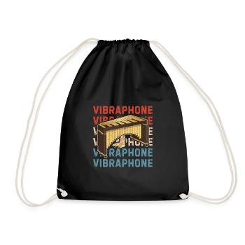 Vibraphone marimba instrument de musique musique - Sac de sport léger - noir - Devant