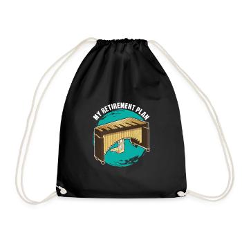 Percussion Musicians Vibraphone Music - Drawstring Bag - black - Front