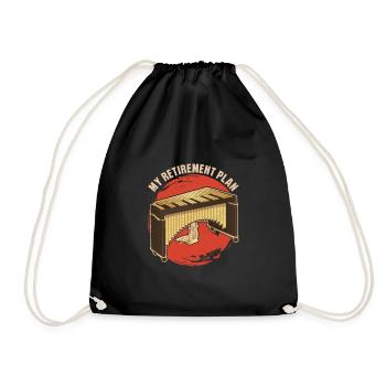 Percussion Musicians Vibraphone Music - Drawstring Bag - black - Front