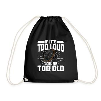 Sound Technician Sound Analog Subwoofer Music - Drawstring Bag - black - Front