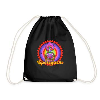Zombie Mushrooms Ant Biology Student Uni School - Drawstring Bag - black - Front