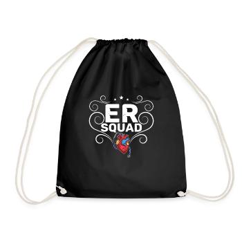 Cardiology Cardiologist Training Doctor Profession - Drawstring Bag - black - Front