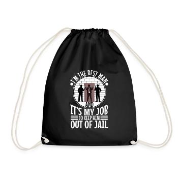 Im the best man - Drawstring Bag - black - Front