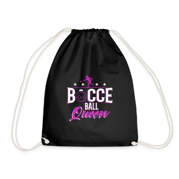 Bocce Ball Queen - Drawstring Bag - black - Front