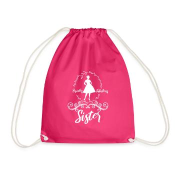 Brides fabulous sister - Drawstring Bag - fuchsia - Front